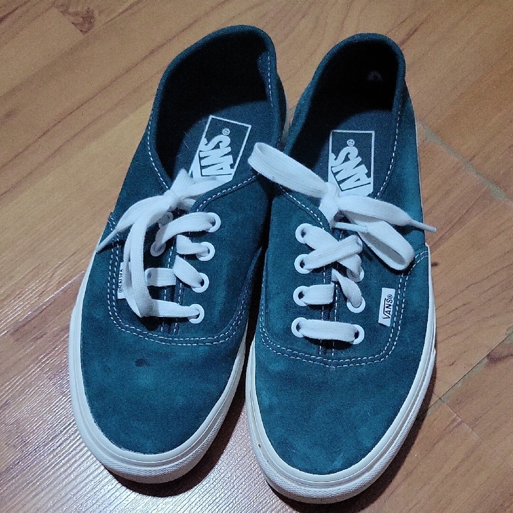Vans Blue and White Sneakers Classic Low-Top Design